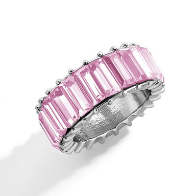 Inele de nunta cu zircon cu farmec multicolor de moda pentru femei, inel rotund de piatra patrata pentru petrecere, bijuterii Bague Femme
