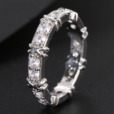 Inele de nunta cu zircon cu farmec multicolor de moda pentru femei, inel rotund de piatra patrata pentru petrecere, bijuterii Bague Femme