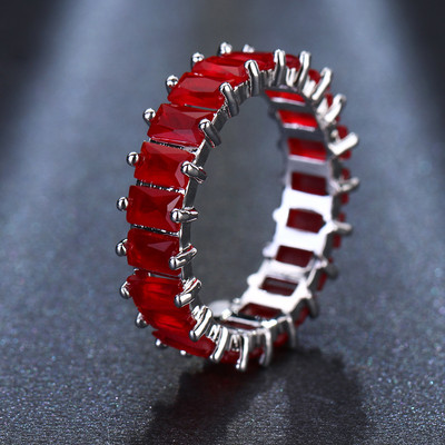Inele de nunta cu zircon cu farmec multicolor de moda pentru femei, inel rotund de piatra patrata pentru petrecere, bijuterii Bague Femme