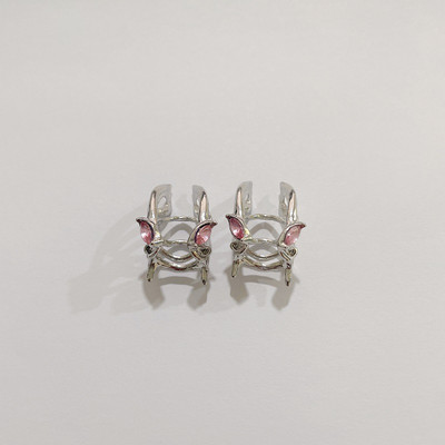 Clip de ureche de elf fluture punk la modă 2022 design la modă lichid metal aripă ureche manșetă fără piercing cercei pentru femei fete bijuterii