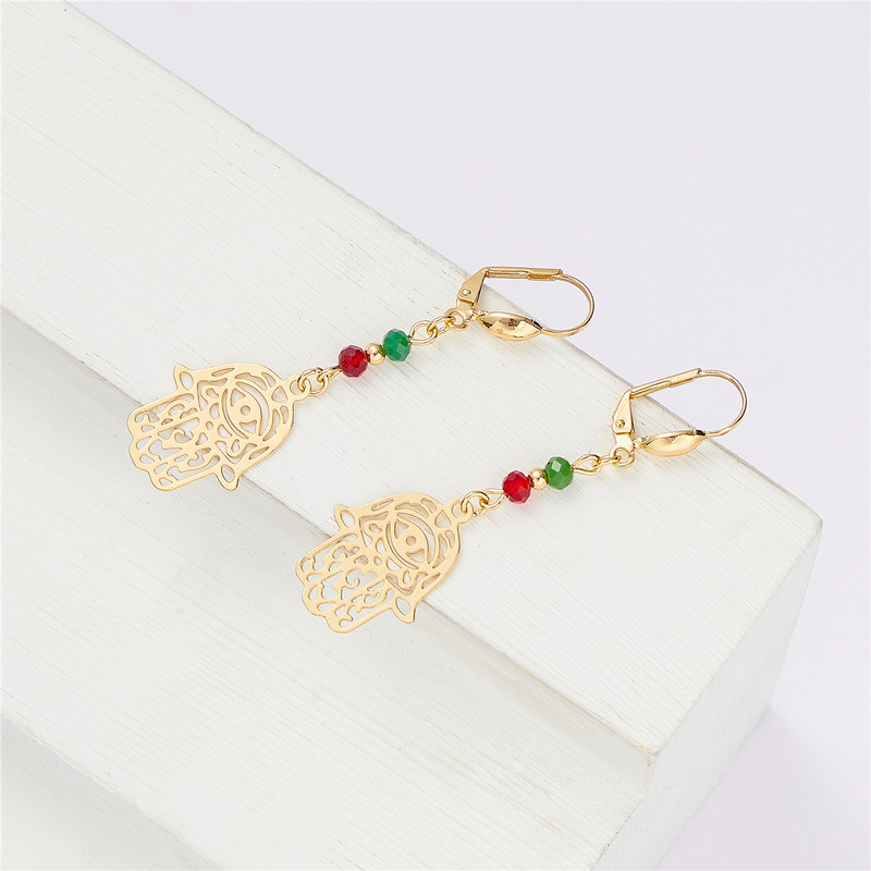 Set de bijuterii placat cu aur 2022, cu stras, colier, cercei, accesorii pentru brățări, temperament, bijuterii metalice pentru femei