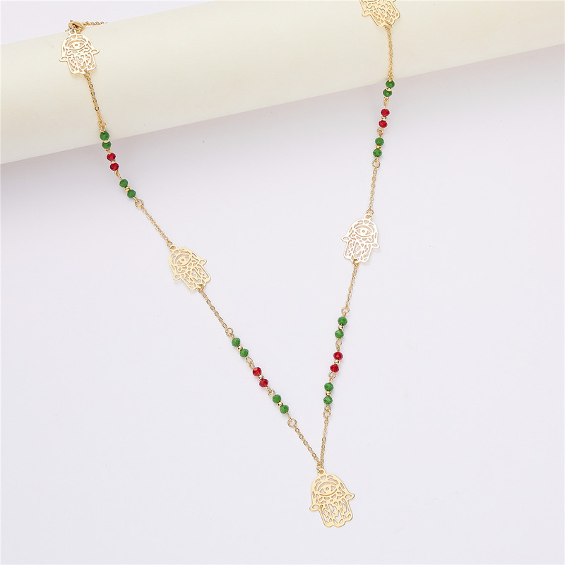 Set de bijuterii placat cu aur 2022, cu stras, colier, cercei, accesorii pentru brățări, temperament, bijuterii metalice pentru femei