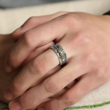 Βουδιστικό κόσμημα Γυναικείο δώρο για άνδρες Δημιουργικό εξαίσιο δαχτυλίδι Κυριαρχικό Φυλαχτό Pixiu Feng Shui Πλούτος Καλή τύχη Ρυθμιζόμενο δαχτυλίδι