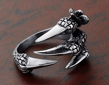 1 τμχ Titanium Steel Eagle Dragon Claw Halloween Skull Ring Hot Selling Ανδρικά Κυριαρχικά Ανοιγόμενα κοσμήματα για ζώα