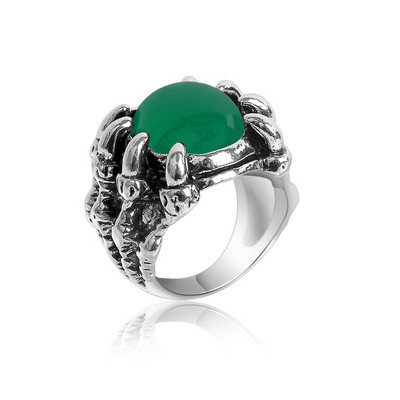 1db titán acél sas sárkánykarom halloween koponya gyűrű forrón eladó férfi domináns nyíló sziklaállat ékszer