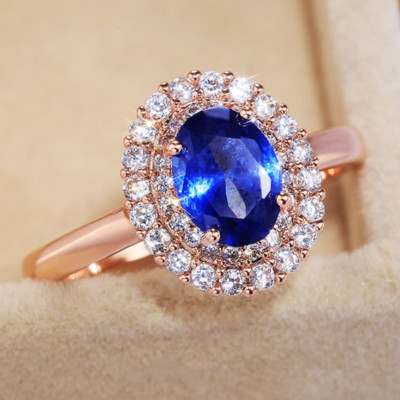 Huitan Personality Μεγάλες Ροζ Κυβικές Βέρες Ζιργκόν για γυναίκες Ρομαντικό Νυφικό γάμο Δαχτυλίδι πάρτι μόδας Κοσμήματα