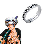 Anime Trafalgar D Inele Legea apei Cosplay pălărie de paie inel de design reglabil unisex bijuterii accesorii accesorii cadou