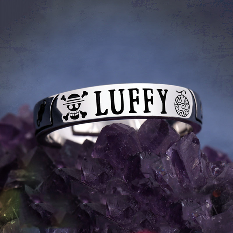 Anime Trafalgar D Inele Legea apei Cosplay pălărie de paie inel de design reglabil unisex bijuterii accesorii accesorii cadou