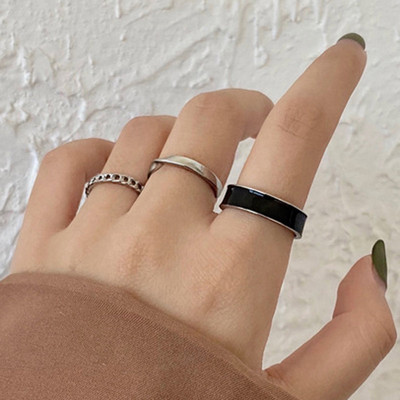 KOTiK Trendy boemski midi set prstenova oko zglobova za žene zlatne boje kristalno srce cvijet mjesec geometrijsko prstenje nakit darovi