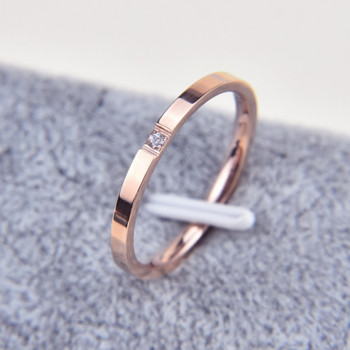 Δαχτυλίδι ζευγαριού 1mm Λεπτό ατσάλι από τιτάνιο ασημί χρώμα Δαχτυλίδι για ζευγάρια Απλό Μόδα Ροζ Χρώμα Δαχτυλίδι Δαχτύλων για Γυναικεία και Ανδρικά δώρα