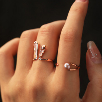 Γλυκά χαριτωμένα δαχτυλίδια κουνελιού ανοιχτά για γυναίκες Παιδιά Υπέροχα ζωάκια Αυτί τριαντάφυλλο Γαμήλιο πάρτι Μανσέτες Δάχτυλα Κοσμήματα για κορίτσια Δώρα Anillo