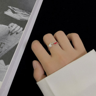 Γλυκά χαριτωμένα δαχτυλίδια κουνελιού ανοιχτά για γυναίκες Παιδιά Υπέροχα ζωάκια Αυτί τριαντάφυλλο Γαμήλιο πάρτι Μανσέτες Δάχτυλα Κοσμήματα για κορίτσια Δώρα Anillo