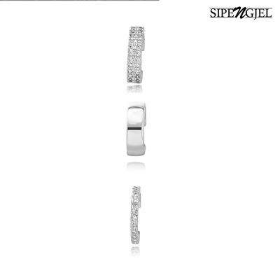 SIPENGJEL Cercei cu clip C cu zircon delicat pentru femei, fără piercing, cercei de cartilaj fals pentru ureche de femeie, cadou de bijuterii de modă