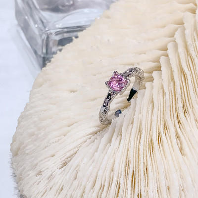 Mados punk brangakmenio netaisyklingo metalo žiedas moterims, vyrams 2022 m. asmenybės dizaino krištolinis atidarymas reguliuojamas pirštų žiedas