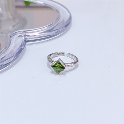 Mados punk brangakmenio netaisyklingo metalo žiedas moterims, vyrams 2022 m. asmenybės dizaino krištolinis atidarymas reguliuojamas pirštų žiedas