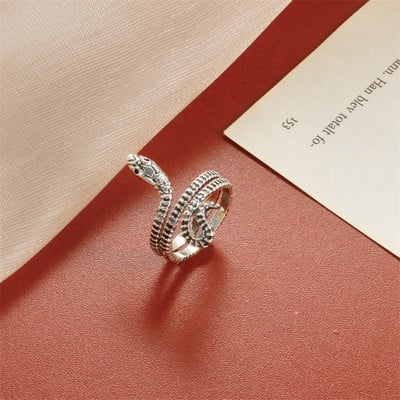 Inel de șarpe cu zirconiu cubic de modă pentru femei, inele de degete ajustabile, deschise, ajustabile, pentru nuntă, bijuterii Bijoux
