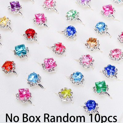 10 vnt Mielų animacinių filmukų vaikiškų žiedų Kawaii korėjiečių vaikų mergaičių gėlių lydinio pirštų žiedas vaikams papuošalų dovanų reguliuojami žiedai