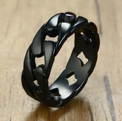 Novi trend posrebreni prsten sa šupljim trnom, muški i ženski hip-hop punk party koncertni nakit