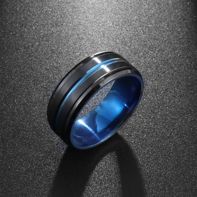 Novi trend posrebreni prsten sa šupljim trnom, muški i ženski hip-hop punk party koncertni nakit