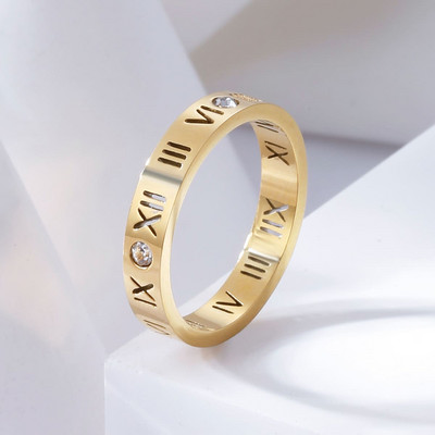 Korea új divatékszerek, kifinomult 18K valódi aranyozott AAA cirkon gyűrű elegáns női nyílással, állítható esküvői ajándék