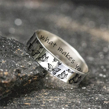 2021 Νέα vintage δαχτυλίδια πεταλούδας για γυναίκες άντρες Bohemian Delicate χειροποίητο σκαλιστό δαχτυλίδι αρραβωνιαστικού κοσμήματος σετ δώρων