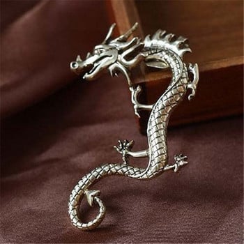 Dragon Ear Clip Vintage Punk Jewelry Σκουλαρίκια Σκουλαρίκια με κλιπ σε σκουλαρίκια Boucle Oreille Femme 2022 Party