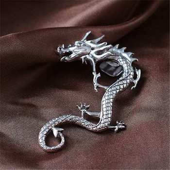 Dragon Ear Clip Vintage Punk Jewelry Σκουλαρίκια Σκουλαρίκια με κλιπ σε σκουλαρίκια Boucle Oreille Femme 2022 Party