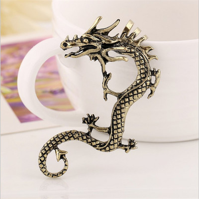 Clip pentru ureche de dragon, accesorii de bijuterii vintage punk, cercei pentru femei și bărbați, cercei cu clips, pentru petrecere 2022