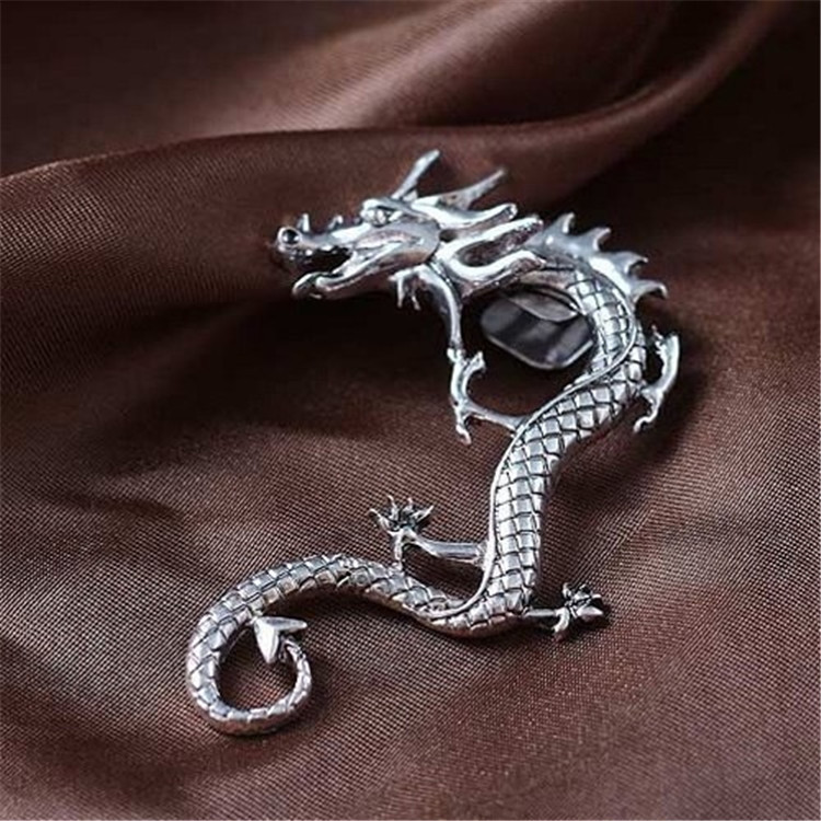Clip pentru ureche de dragon, accesorii de bijuterii vintage punk, cercei pentru femei și bărbați, cercei cu clips, pentru petrecere 2022