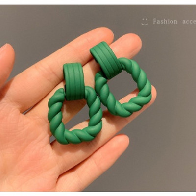 Dincior Exquisite Crystal, διαφανής γεωμετρία, σκουλαρίκια σταγόνας τετράγωνα σκουλαρίκια Ins Girl Νέο