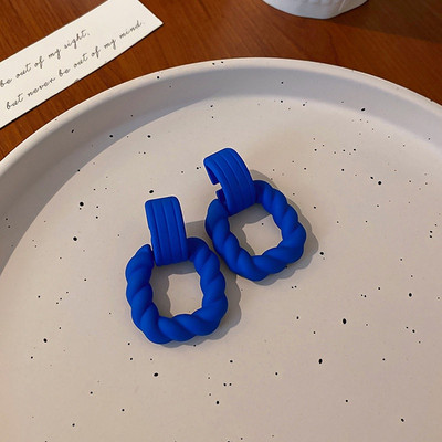 Dincior Exquisite Crystal, διαφανής γεωμετρία, σκουλαρίκια σταγόνας τετράγωνα σκουλαρίκια Ins Girl Νέο