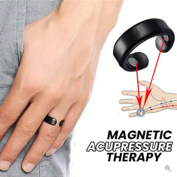 Лимфодренажен терапевтичен магнитен пръстен Регулируеми магнитни терапевтични пръстени Магнитен пръстен за лимфна детоксикация за мъже и жени