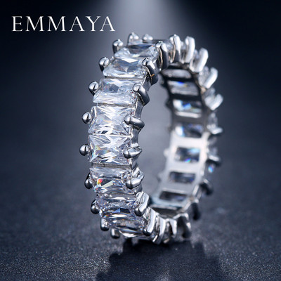 EMMAYA Culoarea argintie Design unic CZ Pavat Zircon Austriac Moda Femei Bijuterii inel