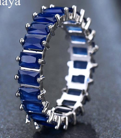 EMMAYA ezüst színű egyedi dizájn CZ burkolt osztrák cirkon divatos női gyűrűs ékszerek