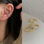 Madingi auskarai be auskarų auskarų segtuko auskarai, neveriantys netikri kremzliniai auskarai moterims papuošalai 2022 m. dovanos