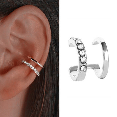 Madingi auskarai be auskarų auskarų segtuko auskarai, neveriantys netikri kremzliniai auskarai moterims papuošalai 2022 m. dovanos