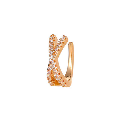 Punk Metal Zircon Ureche Manșetă Clip de ureche pentru femei Fără străpuns în formă de C Geometric Earcuff Ureche Wrap Clips de ureche Bijuterii