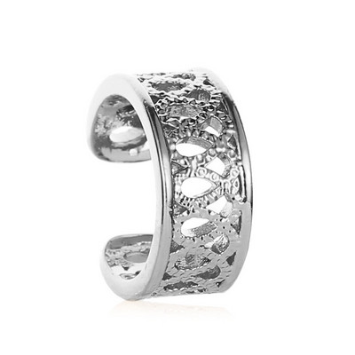 Punk Metal Zircon Ureche Manșetă Clip de ureche pentru femei Fără străpuns în formă de C Geometric Earcuff Ureche Wrap Clips de ureche Bijuterii