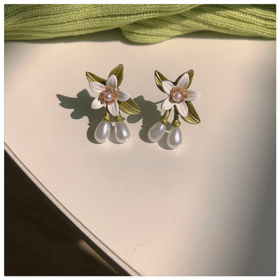 Bilandi 2022, noile tendințe de primăvară, seturi de bijuterii populare, oferta caldă, cercei cu flori, colier, brățară, Seria verde, accesorii de modă