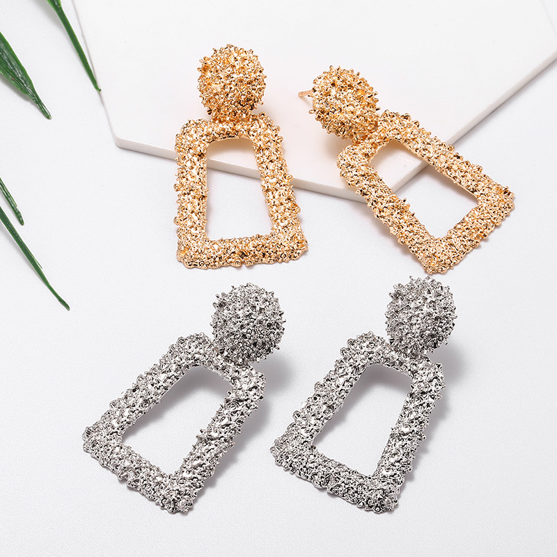 2019 Vintage Σκουλαρίκια Large για Γυναικεία Statement Σκουλαρίκια Γεωμετρικά μεταλλικά κρεμαστά σκουλαρίκια Trend Fashion Κοσμήματα