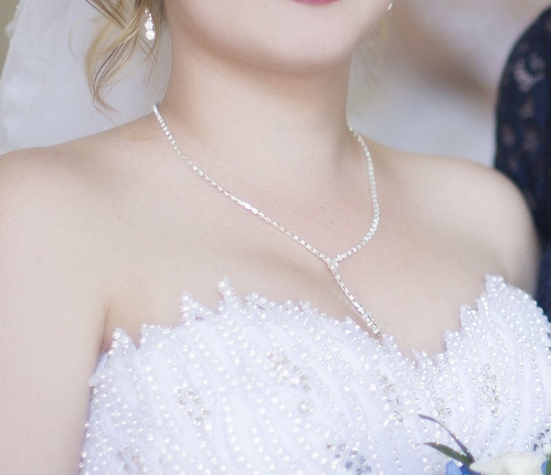 BLIJERY divatos koszorúslány menyasszonyi ékszer készletek nőknek strassz kristály nyaklánc fülbevaló szettek bál esküvői ékszer szettek