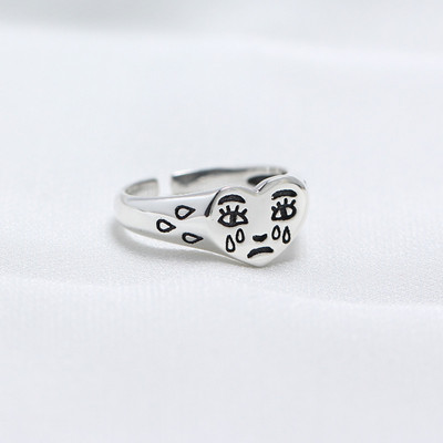 Inele de degete cu fantomă de epocă pentru femei, bărbați, adolescenți, retro, clasice, cu capăt deschis, reglabile, cu gheare fantomă, inel pentru bijuterii de modă