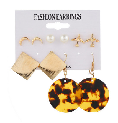 6 Pairs Punk Big Circle Hoop Σκουλαρίκια για κορίτσια Steampunk Ear Clip Πανκ Σκουλαρίκι Δαχτυλίδι στο αυτί Δώρο γαμήλιου κοσμήματος