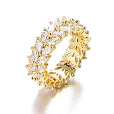 Luxus női fehér kristály kőgyűrű szabálytalan cirkónia jegygyűrűk nőknek Divatos geometrikus cirkon eljegyzési gyűrű