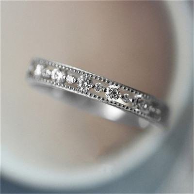Inele elegante și delicate la modă pentru femei Inel romantic pentru femei, zirconiu strălucitor, de culoare aurie, accesorii pentru inele subțiri, bijuterii KCR088