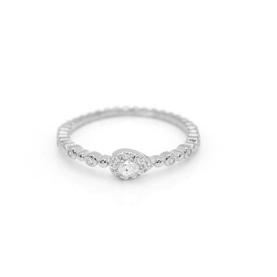Inele elegante și delicate la modă pentru femei Inel romantic pentru femei, zirconiu strălucitor, de culoare aurie, accesorii pentru inele subțiri, bijuterii KCR088