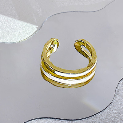 17KM Y2K Oil Drip Rings Σετ Kpop Geometric Crystal Rings Δαχτυλίδια με γωνία καρδιάς Αξεσουάρ Moonstone Jewelry for Women Cute 2022