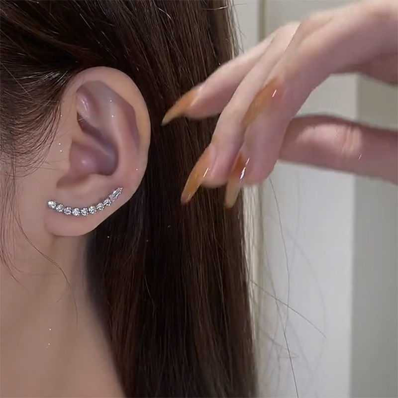 2022 új strasszos hosszú bojt fülbevaló női divatos medál fülbevaló, gyönyörű kristály esküvői eljegyzési ékszer