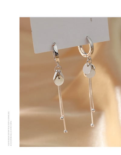 CIAXY ezüst színű, geometrikus rombuszos fülbevaló nőknek Temperamentum Bojt hosszú fülvonalú fülbevaló 2021 divatékszer ajándék