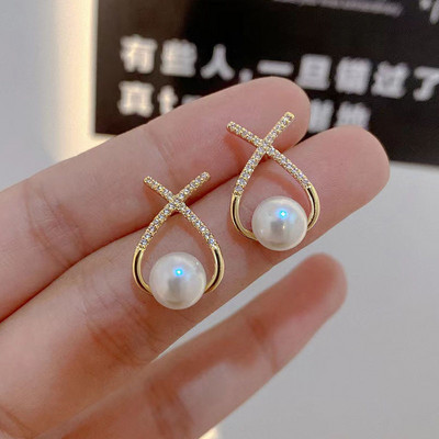 2022 Hot High Sense koreai trend Elegáns Pave cirkon geometriai négyzet alakú fülbevaló női lányoknak divatékszer buli ajándékok